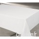 Nappe rectangulaire unie et imprimée 140 x 240 cm antitaches Nappe rectangle 140 x 240 cm  Blanc - B01MTFB5IS